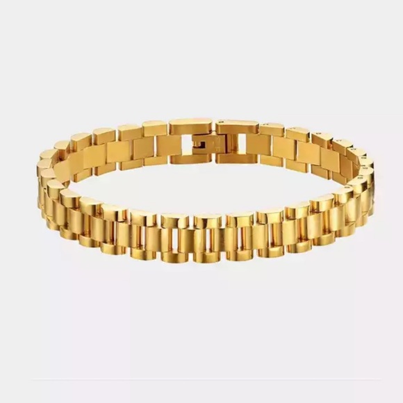 NEW 18K GOLD HIPHOP BANGLE BRACELET, NICE BRACELET, CUTE BRACELET - Picture 2 of 6